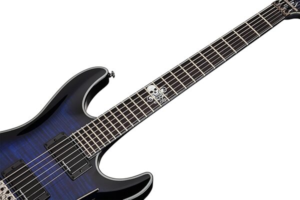 open zoom image for Schecter BlackJack SLS C-1 FR Active Electric Guitar, See Thru Blue Neck