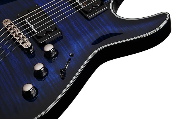 open zoom image for Schecter BlackJack SLS C-1 FR Passive Electric Guitar, See Thru Blu Binding