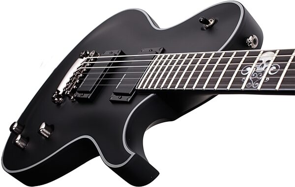 open zoom image for Schecter BlackJack SLS Solo-6 Electric Guitar, Satin Black Body Down