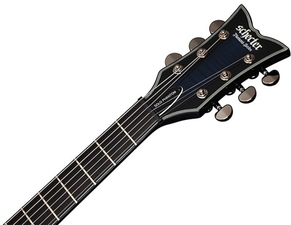 open zoom image for Schecter BlackJack SLS Solo-6 Electric Guitar, See Thru Blue Headstock