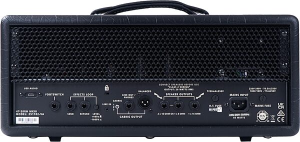 open zoom image for Blackstar HT-20RH MK3 Guitar Amplifier Head (20 Watts), Open Box (Like New), Action Position Back