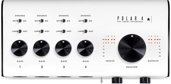 open zoom image for Blackstar Polar 4 Four-Channel USB Audio Guitar Interface, New, Action Position Back