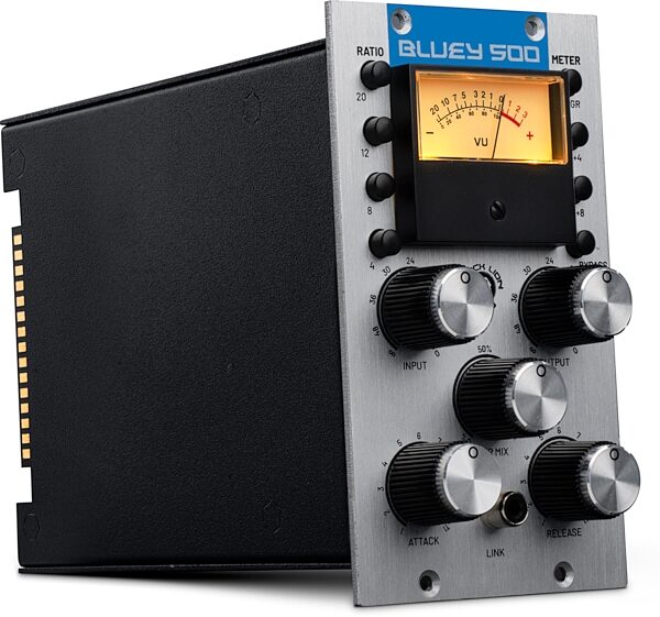 open zoom image for Black Lion Audio Bluey 500 FET Limiting Amplifier (500-Series Format), New, Action Position Back