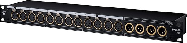 open zoom image for Black Lion Audio PBR XLR 12x4 16-Point XLR Patchbay, New, Action Position Back