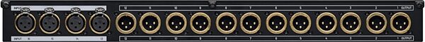 open zoom image for Black Lion Audio PBR XLR 12x4 16-Point XLR Patchbay, New, Action Position Back