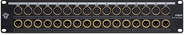 open zoom image for Black Lion Audio PBR XLR 32 DSub 32-Point XLR to DB25 Patch Bay, New, Action Position Back