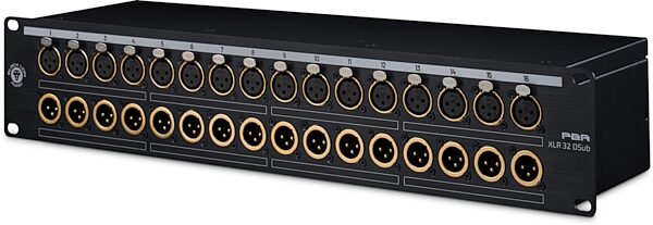 open zoom image for Black Lion Audio PBR XLR 32 DSub 32-Point XLR to DB25 Patch Bay, New, Action Position Back