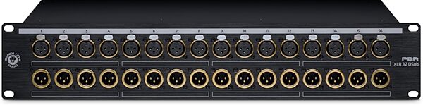 open zoom image for Black Lion Audio PBR XLR 32 DSub 32-Point XLR to DB25 Patch Bay, New, Action Position Back