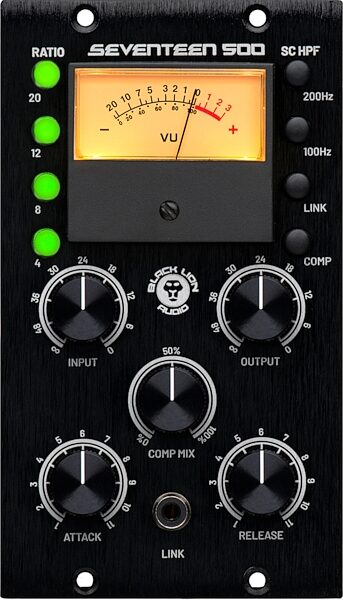 open zoom image for Black Lion Audio Seventeen 500 Series FET Compressor, New, Action Position Back
