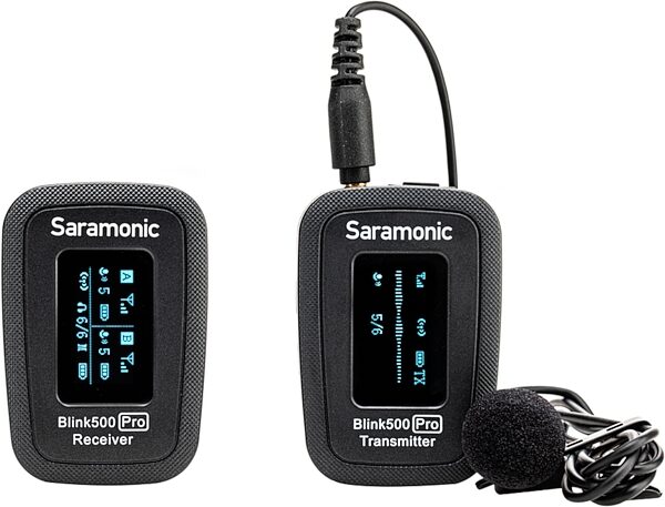 open zoom image for Saramonic Blink 500 PRO B1 Digital Wireless Lavalier Microphone System, New, Action Position Back