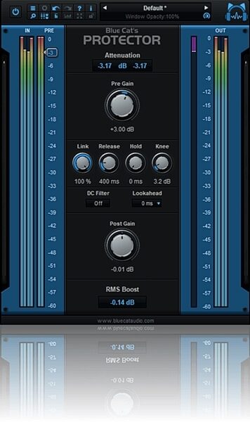 open zoom image for Blue Cat Audio Protector Limiter Plug-in Software, Digital Download, view