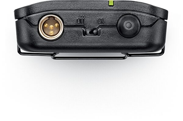 open zoom image for Shure BLX14R/MX53 Wireless Headset Microphone System, Band J11 (596 - 616 MHz), Open Box (Like New), Action Position Back
