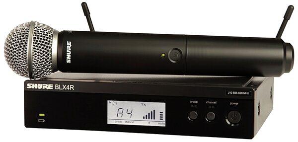 open zoom image for Shure BLX24R/SM58 Handheld Wireless SM58 Microphone System, Band H9 (512 - 542 MHz), Main