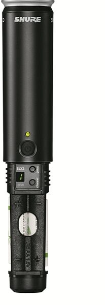 open zoom image for Shure BLX2/B58 Handheld Wireless Beta 58A Microphone Transmitter, Band H9 (512 - 542 MHz), Battery Access