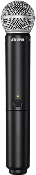 open zoom image for Shure BLX288/SM58 Dual Handheld Wireless SM58 Microphone System, Band J11 (596 - 616 MHz), Silver, Open Box (Very Good), Mic
