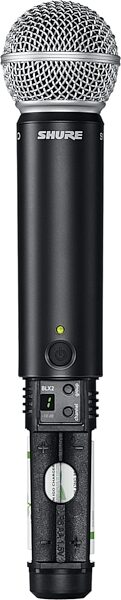 open zoom image for Shure BLX24/SM58 Handheld Wireless SM58 Microphone System, Band H9 (512 - 542 MHz), Detail Transmitter