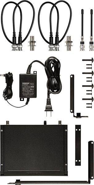 open zoom image for Shure BLX14R/MX53 Wireless Headset Microphone System, Band J11 (596 - 616 MHz), Open Box (Like New), Action Position Back