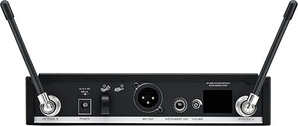 open zoom image for Shure BLX14R/MX53 Wireless Headset Microphone System, Band J11 (596 - 616 MHz), Open Box (Like New), Action Position Back