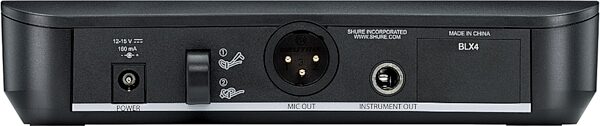 open zoom image for Shure BLX24/SM58 Handheld Wireless SM58 Microphone System, Band H9 (512 - 542 MHz), Detail Receiver