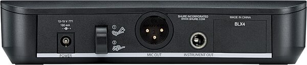 open zoom image for Shure BLX4 Wireless Receiver for BLX Wireless System, Band H11 (572 - 596 MHz), Action Position Back