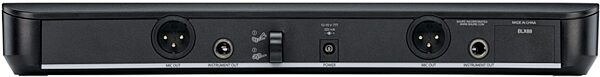 open zoom image for Shure BLX288/B58 Dual Handheld Wireless Beta 58 Microphone System, Band H10 (542 - 572 MHz), Detail Side