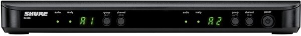 open zoom image for Shure BLX288/B58 Dual Handheld Wireless Beta 58 Microphone System, Band H9 (512 - 542 MHz), Detail Side