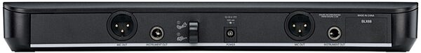 open zoom image for Shure BLX188/CVL Dual Wireless Lavalier Microphone System, Band H10 (542 - 572 MHz), Receiver Back