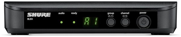 open zoom image for Shure BLX14R/SM35 Wireless Headset Microphone System, Band H10 (542 - 572 MHz), Receiver Front