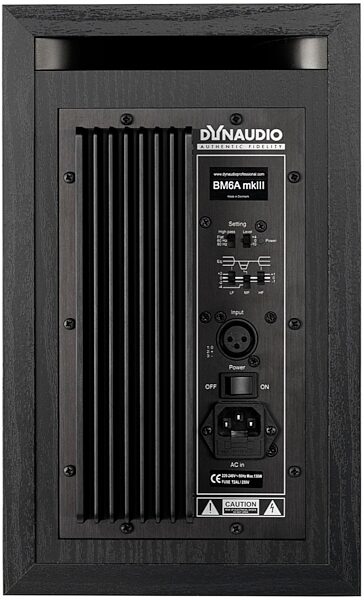 open zoom image for Dynaudio BM6 mkIII Active Near-Field Monitor, Rear