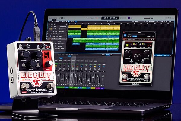 open zoom image for Electro-Harmonix Big Muff Pi Hardware Plugin Pedal, New, Action Position Back