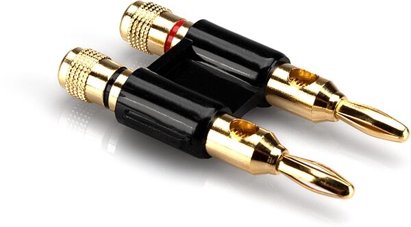 open zoom image for Hosa BNA-260 Dual Banana Connector, Black, Main