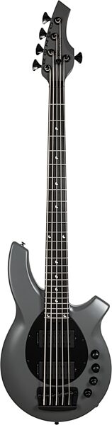 open zoom image for Ernie Ball Music Man Bongo 5HH Electric Bass, 5-String (with Case), Titan Gray, Ebony Fretboard, Main