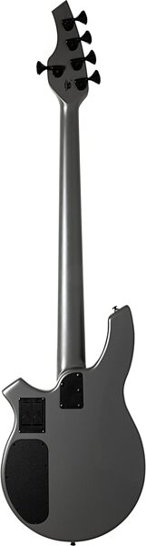 open zoom image for Ernie Ball Music Man Bongo 5HH Electric Bass, 5-String (with Case), Titan Gray, Ebony Fretboard, Action Position Back