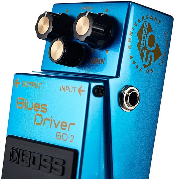 open zoom image for Boss Blues Driver BD-2 Overdrive Pedal - 50th Anniversary Edition, Action Position Back