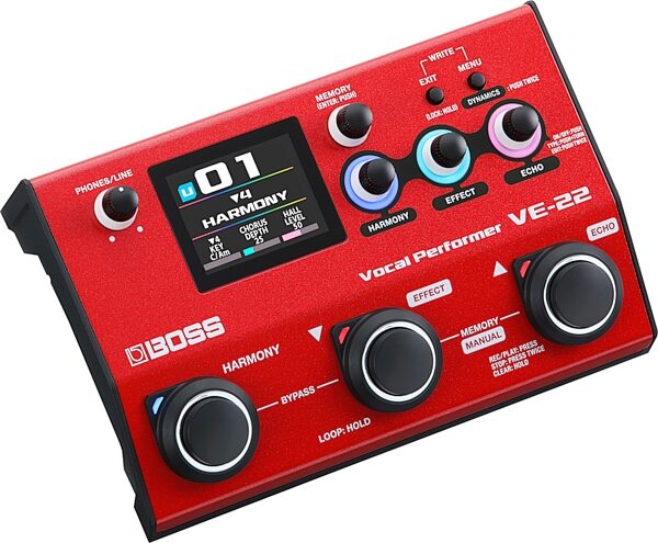 open zoom image for Boss VE-22 Vocal Performer Pedal, New, Action Position Back