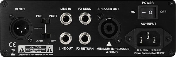 open zoom image for Phil Jones Bass BP800 Bass Amplifier Head (800 Watts), New, Action Position Back