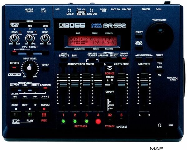 open zoom image for Boss BR532 Digital Studio 4-Track with 32MB Smart Media Card, Main