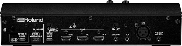 open zoom image for Roland Bridge Cast X Dual-Bus Gaming Audio Mixer and Video Capture, New, Action Position Front