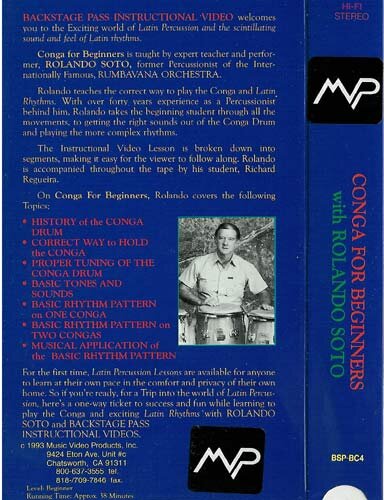 open zoom image for Video: Conga for Beginners, Back Cover