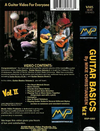 open zoom image for Video: Guitar Basics Volume II, Back Cover