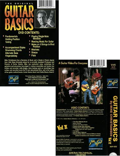 open zoom image for Video: Guitar Basics Vol. I and II Twin Pak, Back Cover