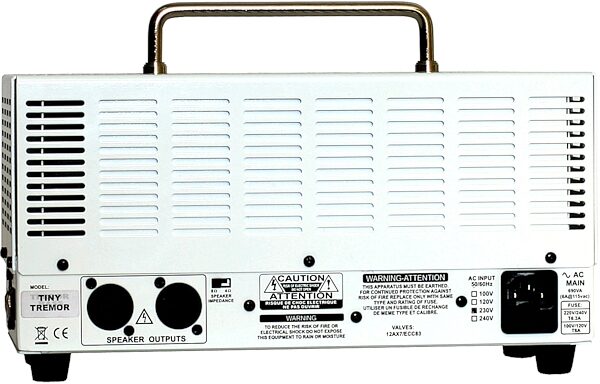 open zoom image for Orange BT500H Terror Bass 500 Amplifier Head with Gig Bag (500 Watts), Back