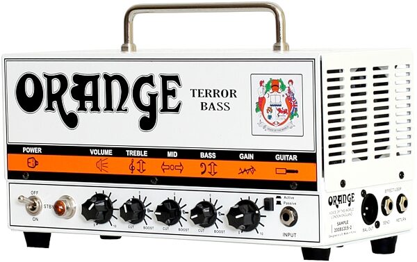 open zoom image for Orange BT500H Terror Bass 500 Amplifier Head with Gig Bag (500 Watts), Right