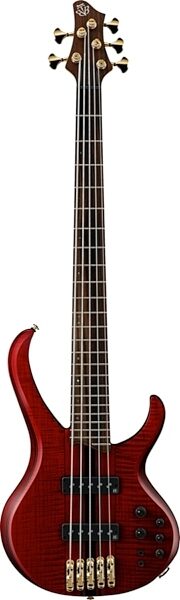 open zoom image for Ibanez BTB1405E Premium Electric Bass, 5-String with Gig Bag, Deep Rose Flat