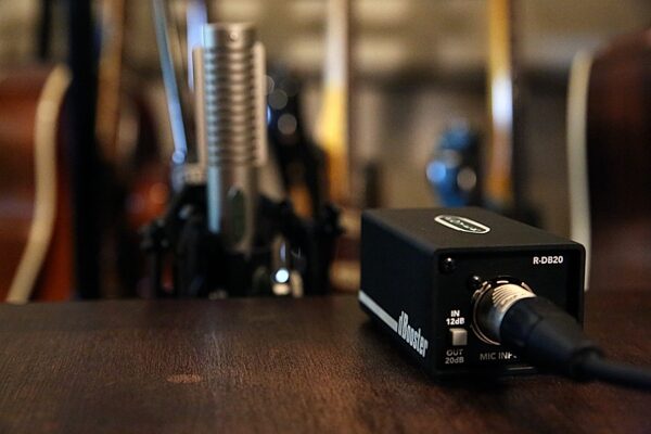 open zoom image for Royer Labs R-dB20 dBooster Class-A In-Line Microphone Signal Booster, New, Action Position Back