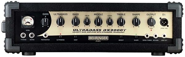 open zoom image for Behringer BX3000T Ultrabass Bass Amplifier Head (300 Watts), Front