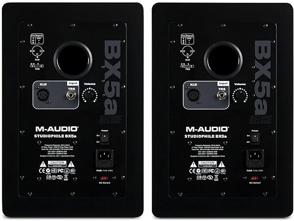 open zoom image for M-Audio BX5a Deluxe Active Studio Monitors, Back