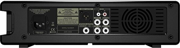 open zoom image for Behringer BXR1800H Ultrabass Bass Amplifier Head (180 Watts), Rear