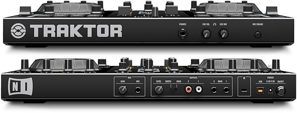 open zoom image for Native Instruments Traktor Kontrol S2 DJ Controller, Front and Back View
