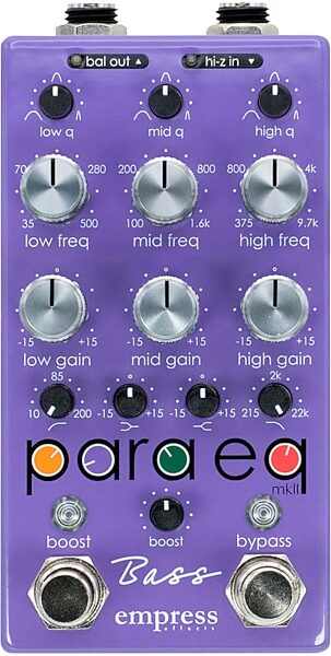 open zoom image for Empress ParaEq Bass Equalizer Pedal, New, Action Position Back